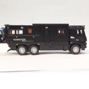 ماشین اسباب بازی کامیون کمپر مرسدس بنز مشکی مقیاس 1:24 BENZ NOMADISN_اسباب بازی